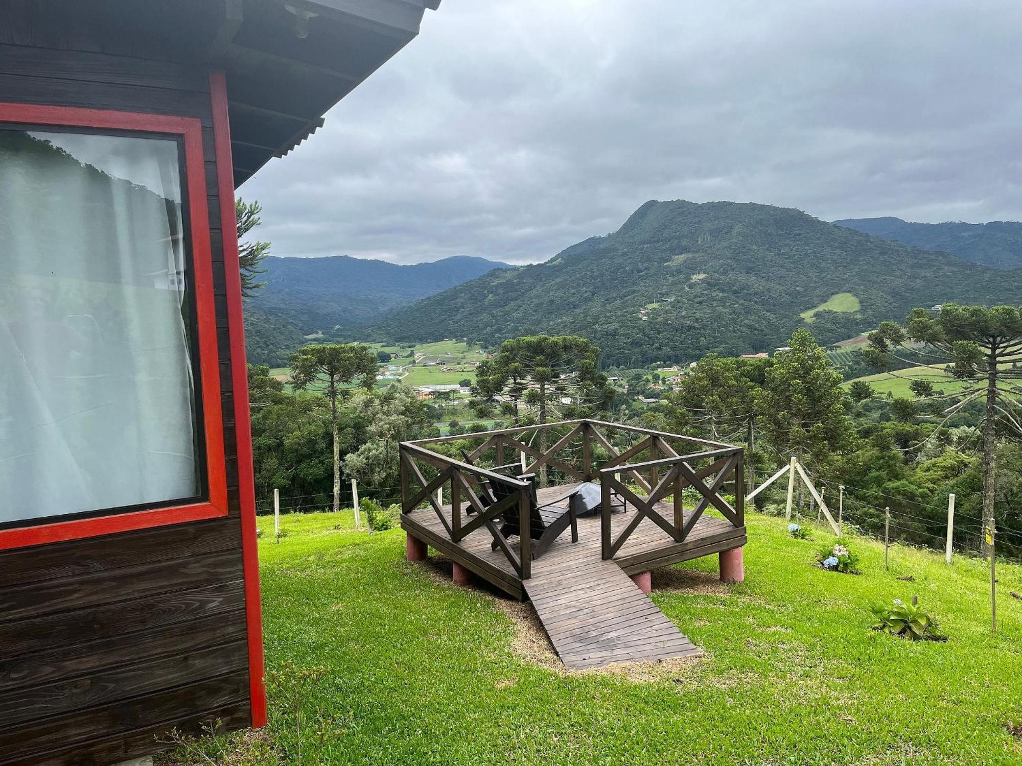 Chales Solar Da Montanha Urubici - Com Hidromassagem المظهر الخارجي الصورة